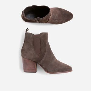 Violet & Red Kennedy Heeled Suede Bootie